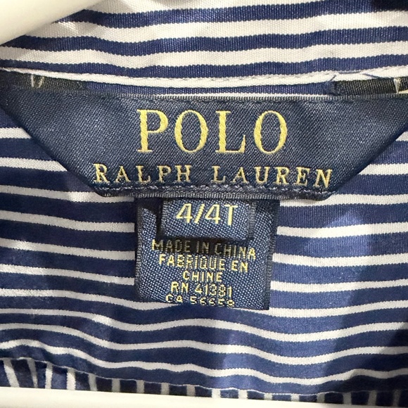 Girls Ralph Lauren Shirt Dress - Size 4 - Picture 4 of 4